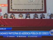 Ciudadanos de Trujillo participan en audiencia pública de Codeco para mejorar servicios