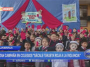 Cajamarca Combate Bullying: Campaña «Sácale Tarjeta Roja a la Violencia» en Colegios