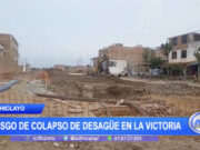 Riesgo de colapso del desagüe en La Victoria: preocupación por puntos críticos y falta de mantenimiento