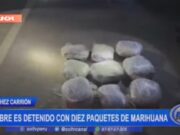Sánchez Carrión: hombre es detenido con diez paquetes de marihuana