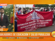 Trabajadores de Salud y Educación en Trujillo Paralizan en Demandas Salariales y de Nombramiento