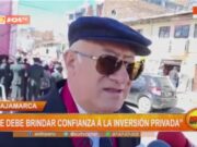 Exalcalde de Cajamarca insta a brindar confianza a la inversión privada para combatir la pobreza