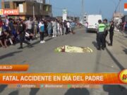Doble Colisión en Moche: Taxi y Moto Lineal Dejan Dos Heridos en Panamericana Norte