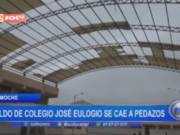 Moche: toldo de colegio José Eulogio se cae a pedazos