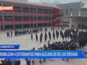 Campaña en Cajamarca para prevenir consumo de drogas en estudiantes