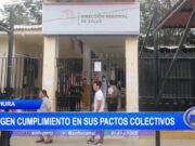 Trabajadores exigen cumplimiento de pactos colectivos: amenaza de huelga en la salud regional