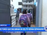 Directores escolares que encubran delitos serán sancionados