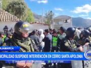Municipalidad suspende intervención en cerro Santa Apolonia