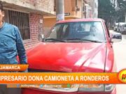 Empresario cajamarquino dona camioneta a rondas urbanas para lucha contra delincuencia