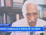 Leoncio Bueno, poeta centenario, es homenajeado en su tierra natal, Casa Grande