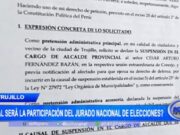¿Cómo actuará el Jurado Nacional de Elecciones ante la ratificación de la sentencia contra el alcalde de Trujillo?