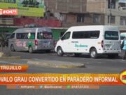 Trujillo: óvalo Grau convertido en paradero informal