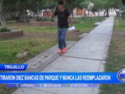 Abandonan Parque Covidud en Trujillo: Bancas Retiradas y Juegos Desaparecidos