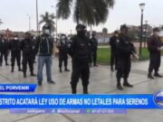 Distrito peruano aprueba uso de armas no letales para serenos