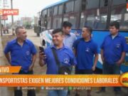 Transportistas de Trujillo en Paro Parcial Exigiendo Mejoras Laborales
