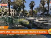 Fiesta Religiosa en Arequipa Deja Cinco Toneladas de Basura