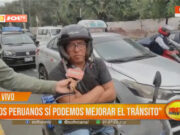 «Los peruanos sí podemos mejorar el tránsito»