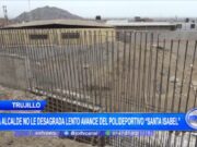 El Porvenir: a alcalde no le desagrada el lento avance del polideportivo “Santa Isabel”