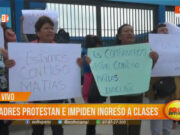Trujillo: padres protestan e impiden inicio de clases por presunta violación en institución educativa