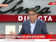 Partido Morado persiste con el adelanto de elecciones