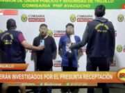 Dos sujetos investigados por presunta receptación de celulares sustraídos