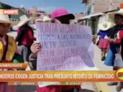 Ronderos de Huamachuco exigen justicia por presunto intento de feminicidio