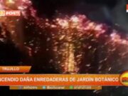 Trujillo: incendio daña enredaderas de jardín botánico
