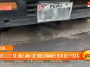 Vecinos de Trujillo se quejan del deficiente mejoramiento de la pista