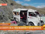 Cajamarca: accidente deja tres muertos y ocho heridos
