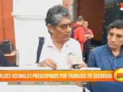 Alcaldes Vecinales de Trujillo Alarmados por Obras en Quebrada San Ildefonso