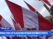 Banderas desde los 10 soles para reforzar sentimiento patriota