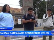 Trujillo: estudiantes realizan campaña para donación de útiles