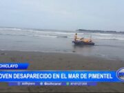 Joven de 19 años desaparece en el mar de Pimentel tras salvar a una amiga