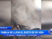 Trujillo: familia se lleva el susto de su vida
