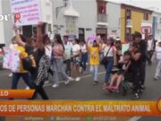 Trujillo: ciento de personas marchan contra el maltrato animal
