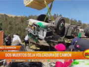 Sánchez Carrión: dos muertos deja volcadura de camión