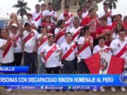 Trujillo: personas con discapacidad rinden homenaje al Perú