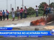 Trujillo: transportistas no acatarán paro