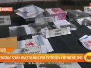 Desarticulan organización criminal: 16 personas investigadas por extorsión y otros delitos