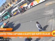 Agente Terna Atrapa a Ladrón de Celular en Congestión Vehicular