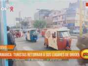 Cajamarca: turistas retornan a sus lugares de origen después de feriado por fiestas patrias