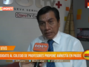 Candidato al Colegio de Profesores de Trujillo Propone Amnistía en Pagos