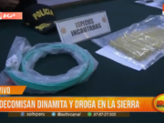 La Libertad: decomisan dinamita y droga en la sierra