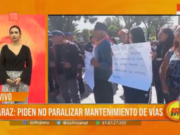Huaraz: Protestantes Exigen Continuidad en Mantenimiento de Vías