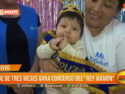 Bebé de tres meses se corona ‘Rey Mamón’ en Trujillo