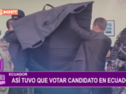 Así tuvo que votar candidato en Ecuador
