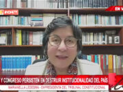 Marianella Ledesma, ex presidenta del TC: «Retorno a la reelección parlamentaria no debe volver, salvo vía referendo»