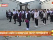 Trujillo: Tras más de 3 años, alumnas belaundistas retornan a clases presenciales