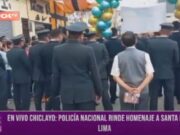 Chiclayo: policía nacional rinde homenaje a Santa Rosa de Lima