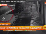 La Libertad: cámaras captan momento del abandono de bebé en Virú